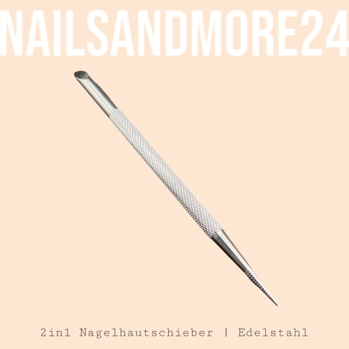 Nagelhautschieber 2in1 mit Spitze | Edelstahl